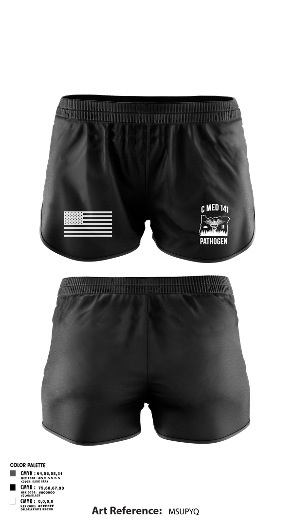 Ranger Panties, C MED 141, National Guard, Teamtime, Team time, sublimation, custom sports apparel, team uniforms, spirit wear, spiritwear, sports uniforms, custom shirts, team store, custom team store, fundraiser sports, apparel fundraiser