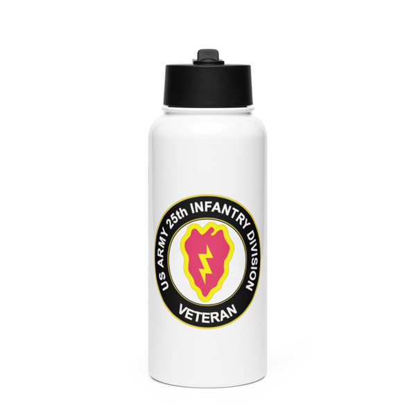 4-25 30997815 Stainless Steel Water Bottle with a Straw Lid