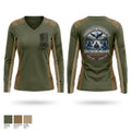 Paddles & Patriots Women's Long Sleeve V-neck Shirt - 1