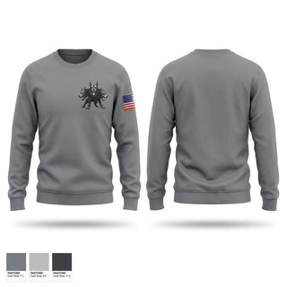 Crew Neck Sweatshirt, I-FSC, Army, Teamtime, Team time, sublimation, custom sports apparel, team uniforms, spirit wear, spiritwear, sports uniforms, custom shirts, team store, custom team store, fundraiser sports, apparel fundraiser