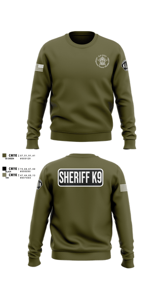 Crew Neck Sweatshirt, Montgomery County Sheriff’s Office K9 Unit, Police, Teamtime, Team time, sublimation, custom sports apparel, team uniforms, spirit wear, spiritwear, sports uniforms, custom shirts, team store, custom team store, fundraiser sports, apparel fundraiser