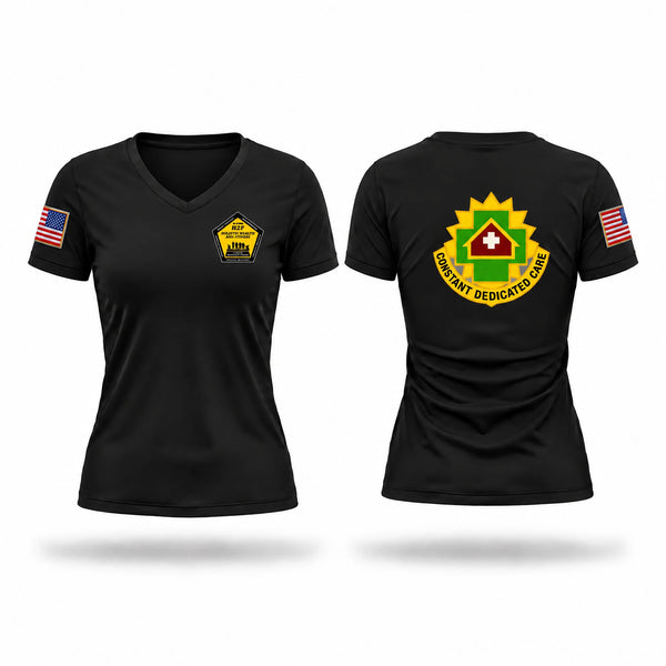 Womens Short Sleeve Vneck Shirt, MAHC, Army, Teamtime, Team time, sublimation, custom sports apparel, team uniforms, spirit wear, spiritwear, sports uniforms, custom shirts, team store, custom team store, fundraiser sports, apparel fundraiser