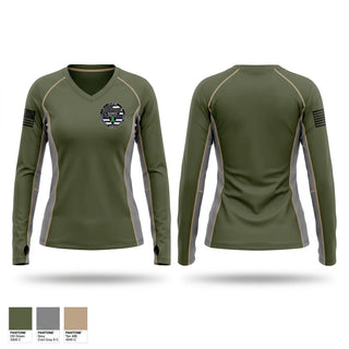 Womens Long Sleeve Vneck Shirt, Employee Assistance Unit, Wrestling, Teamtime, Team time, sublimation, custom sports apparel, team uniforms, spirit wear, spiritwear, sports uniforms, custom shirts, team store, custom team store, fundraiser sports, apparel fundraiser