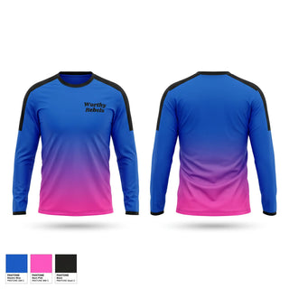Long Sleeve Performance Shirt, Worthy Rebels, Softball, Teamtime, Team time, sublimation, custom sports apparel, team uniforms, spirit wear, spiritwear, sports uniforms, custom shirts, team store, custom team store, fundraiser sports, apparel fundraiser
