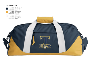 Duffle Bag, Titans, Baseball, Teamtime, Team time, sublimation, custom sports apparel, team uniforms, spirit wear, spiritwear, sports uniforms, custom shirts, team store, custom team store, fundraiser sports, apparel fundraiser
