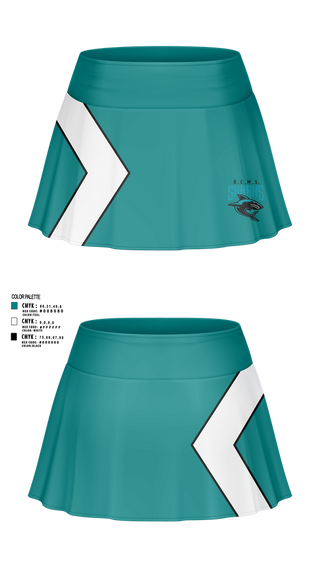 Skort, Rosemary Clarke Middle School Cheer, Cheer, Teamtime, Team time, sublimation, custom sports apparel, team uniforms, spirit wear, spiritwear, sports uniforms, custom shirts, team store, custom team store, fundraiser sports, apparel fundraiser