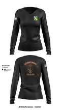 Cutthroat Company 1-63 AR 49037192 Women's Long Sleeve V-neck Shirt - 101