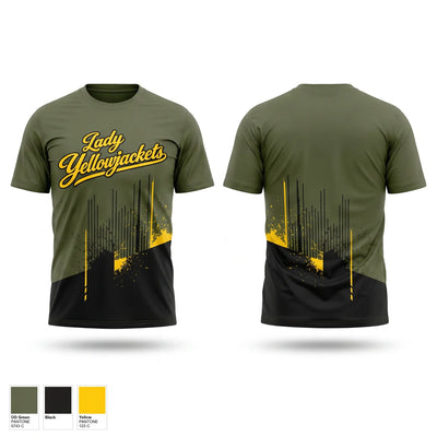 Fort Benning Lady Yellowjackets Short Sleeve Performance Shirt - 2