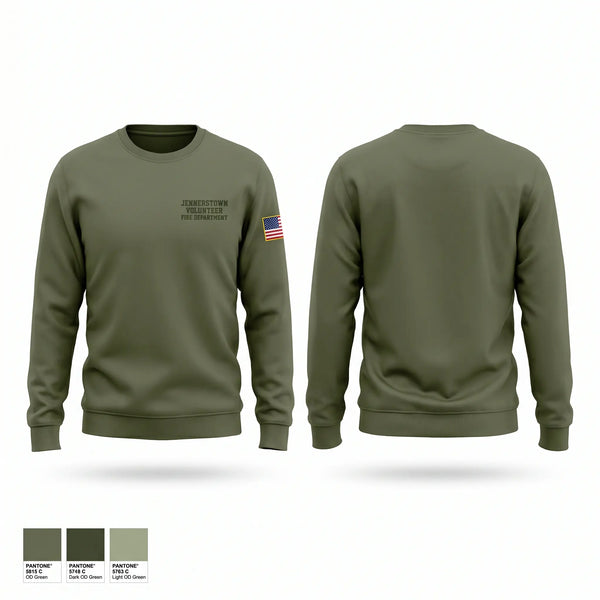 Crew Neck Sweatshirt, Jennerstown volunteer fire department, Fire Department, Teamtime, Team time, sublimation, custom sports apparel, team uniforms, spirit wear, spiritwear, sports uniforms, custom shirts, team store, custom team store, fundraiser sports, apparel fundraiser