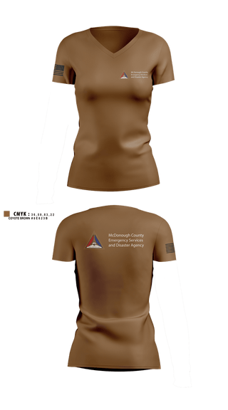Womens Short Sleeve Vneck Shirt, McDonough County, Fire Department, Teamtime, Team time, sublimation, custom sports apparel, team uniforms, spirit wear, spiritwear, sports uniforms, custom shirts, team store, custom team store, fundraiser sports, apparel fundraiser