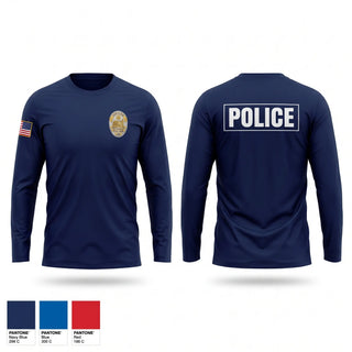 Long Sleeve Performance Shirt, Pottsville police department, Police, Teamtime, Team time, sublimation, custom sports apparel, team uniforms, spirit wear, spiritwear, sports uniforms, custom shirts, team store, custom team store, fundraiser sports, apparel fundraiser