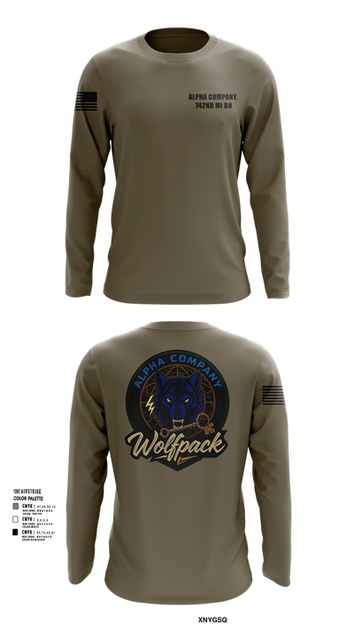 Alpha Company, 742nd MI BN 30113314 Long Sleeve Performance Shirt 102