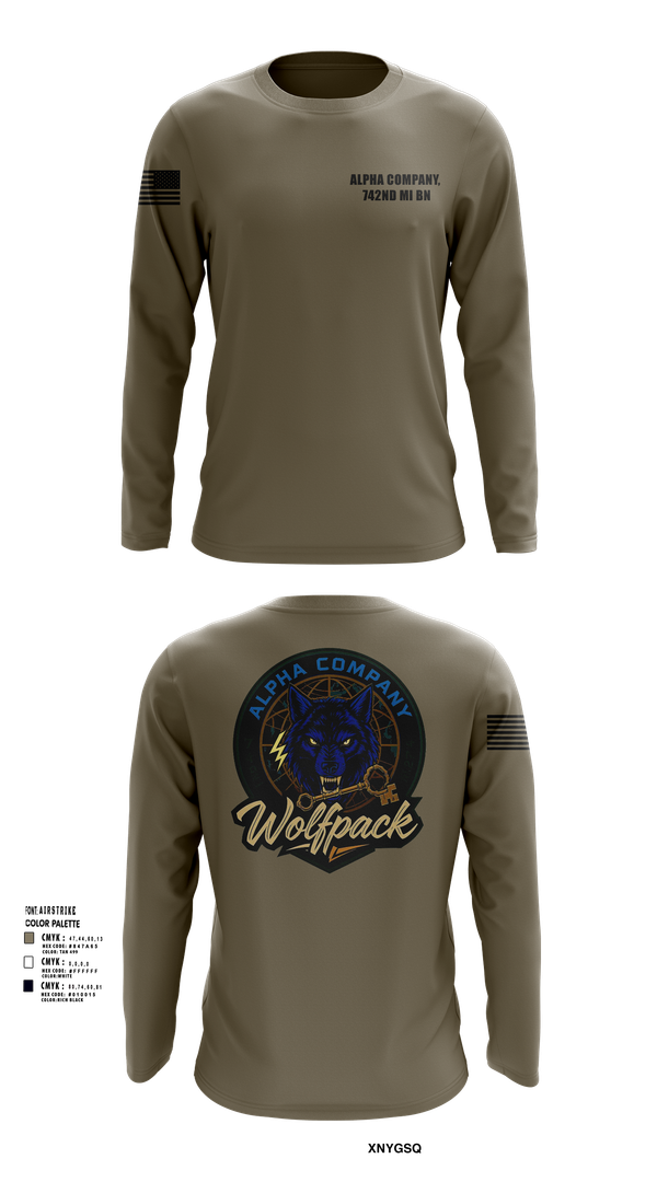 Long Sleeve Performance Shirt, Alpha Company, 742nd MI BN, , Teamtime, Team time, sublimation, custom sports apparel, team uniforms, spirit wear, spiritwear, sports uniforms, custom shirts, team store, custom team store, fundraiser sports, apparel fundraiser