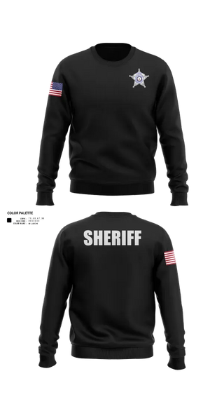 Crew Neck Sweatshirt, Bedford County Sheriff Office, Police, Teamtime, Team time, sublimation, custom sports apparel, team uniforms, spirit wear, spiritwear, sports uniforms, custom shirts, team store, custom team store, fundraiser sports, apparel fundraiser
