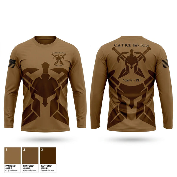 Long Sleeve Performance Shirt, MORVEN POLICE DEPT, Police, Teamtime, Team time, sublimation, custom sports apparel, team uniforms, spirit wear, spiritwear, sports uniforms, custom shirts, team store, custom team store, fundraiser sports, apparel fundraiser
