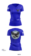 Critical Incident Intelligence Unit 55950160 Women's Short Sleeve V-neck Shirt - 104