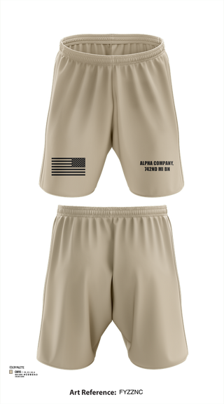 Athletic Shorts With Pockets, Alpha Company, 742nd MI BN, , Teamtime, Team time, sublimation, custom sports apparel, team uniforms, spirit wear, spiritwear, sports uniforms, custom shirts, team store, custom team store, fundraiser sports, apparel fundraiser
