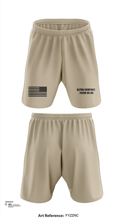 Alpha Company, 742nd MI BN 30113314 Athletic Shorts With Pockets - 103