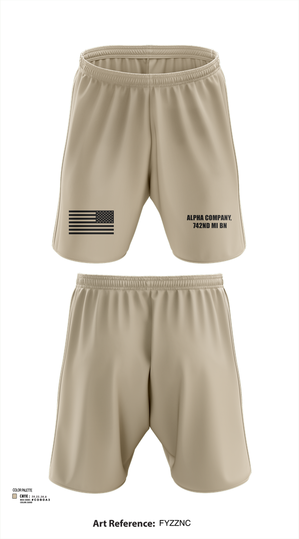 Athletic Shorts With Pockets, Alpha Company, 742nd MI BN, , Teamtime, Team time, sublimation, custom sports apparel, team uniforms, spirit wear, spiritwear, sports uniforms, custom shirts, team store, custom team store, fundraiser sports, apparel fundraiser