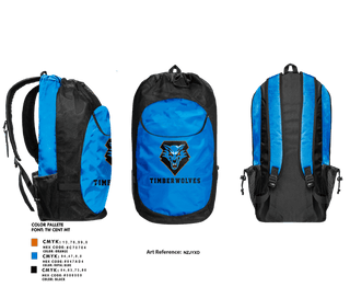 Gear Bag, Timberwolves, Baseball, Teamtime, Team time, sublimation, custom sports apparel, team uniforms, spirit wear, spiritwear, sports uniforms, custom shirts, team store, custom team store, fundraiser sports, apparel fundraiser