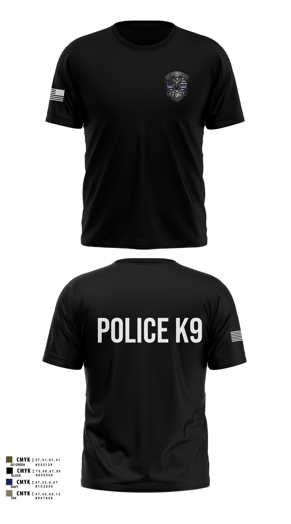 Old School Cotton Feel Shirt, Roy Cit Police K9, Police, Teamtime, Team time, sublimation, custom sports apparel, team uniforms, spirit wear, spiritwear, sports uniforms, custom shirts, team store, custom team store, fundraiser sports, apparel fundraiser