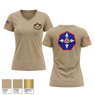 Womens Short Sleeve Vneck Shirt, 382nd CSSB, HHC, Army, Teamtime, Team time, sublimation, custom sports apparel, team uniforms, spirit wear, spiritwear, sports uniforms, custom shirts, team store, custom team store, fundraiser sports, apparel fundraiser