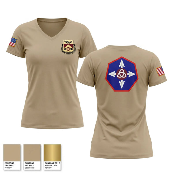 Womens Short Sleeve Vneck Shirt, 382nd CSSB, HHC, Army, Teamtime, Team time, sublimation, custom sports apparel, team uniforms, spirit wear, spiritwear, sports uniforms, custom shirts, team store, custom team store, fundraiser sports, apparel fundraiser
