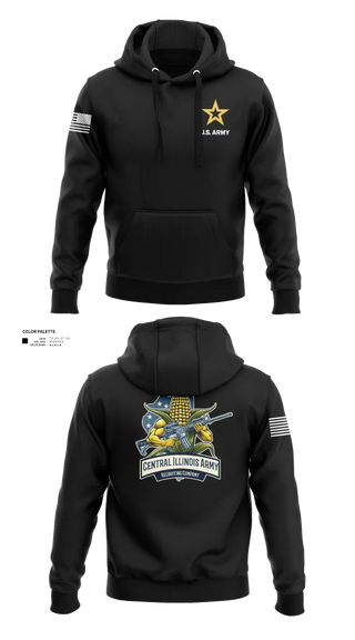 Hoodie, Central Illinois Company, Army, Teamtime, Team time, sublimation, custom sports apparel, team uniforms, spirit wear, spiritwear, sports uniforms, custom shirts, team store, custom team store, fundraiser sports, apparel fundraiser