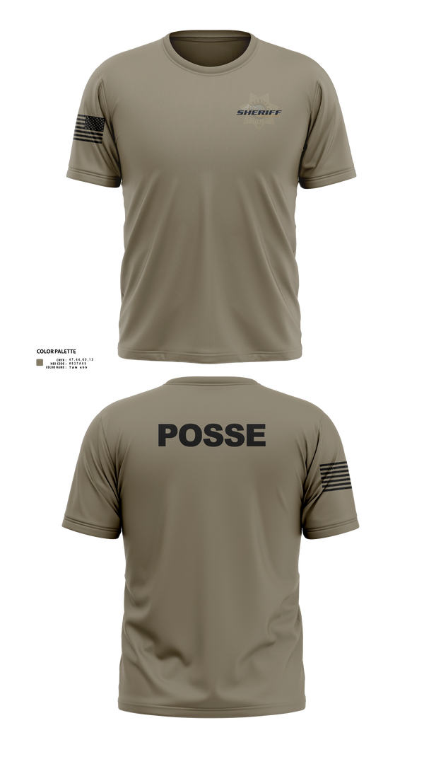 Old School Cotton Feel Shirt, Flathead County Sheriff's Office, Police, Teamtime, Team time, sublimation, custom sports apparel, team uniforms, spirit wear, spiritwear, sports uniforms, custom shirts, team store, custom team store, fundraiser sports, apparel fundraiser