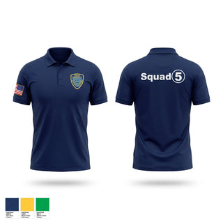 Short Sleeve Performance Polo, Squad Five, Police, Teamtime, Team time, sublimation, custom sports apparel, team uniforms, spirit wear, spiritwear, sports uniforms, custom shirts, team store, custom team store, fundraiser sports, apparel fundraiser