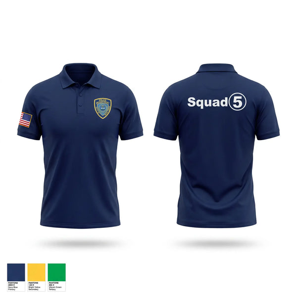 Short Sleeve Performance Polo, Squad Five, Police, Teamtime, Team time, sublimation, custom sports apparel, team uniforms, spirit wear, spiritwear, sports uniforms, custom shirts, team store, custom team store, fundraiser sports, apparel fundraiser