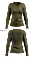 Laurel county sheriffs office 62791852 Women's Long Sleeve V-neck Shirt - 11