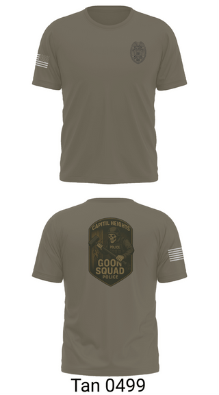 Short Sleeve Performance Shirt, Capitol Heights Police Dept., Police, Teamtime, Team time, sublimation, custom sports apparel, team uniforms, spirit wear, spiritwear, sports uniforms, custom shirts, team store, custom team store, fundraiser sports, apparel fundraiser