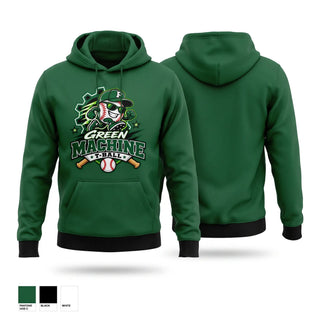 Hoodie, Green Machine, Baseball, Teamtime, Team time, sublimation, custom sports apparel, team uniforms, spirit wear, spiritwear, sports uniforms, custom shirts, team store, custom team store, fundraiser sports, apparel fundraiser