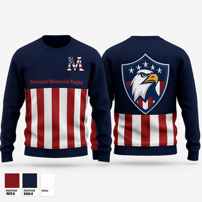 Veterans Memorial Eagles Crew Neck Sweatshirt - 1
