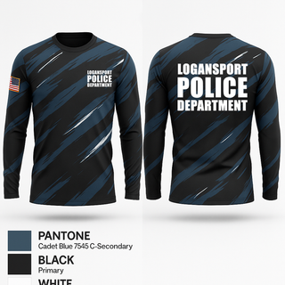Long Sleeve Performance Shirt, Logansport Police Department, Police, Teamtime, Team time, sublimation, custom sports apparel, team uniforms, spirit wear, spiritwear, sports uniforms, custom shirts, team store, custom team store, fundraiser sports, apparel fundraiser