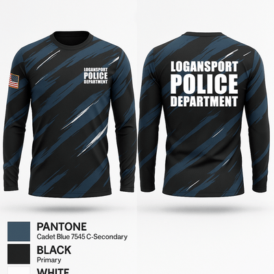 Logansport Police Department 97053564 Long Sleeve Performance Shirt 1
