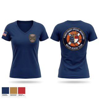 Womens Short Sleeve Vneck Shirt, Pender county swiftwater, Fire Department, Teamtime, Team time, sublimation, custom sports apparel, team uniforms, spirit wear, spiritwear, sports uniforms, custom shirts, team store, custom team store, fundraiser sports, apparel fundraiser