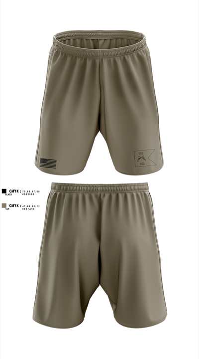 HHC, 102d MP BN 96011887 Athletic Shorts With Pockets - 3