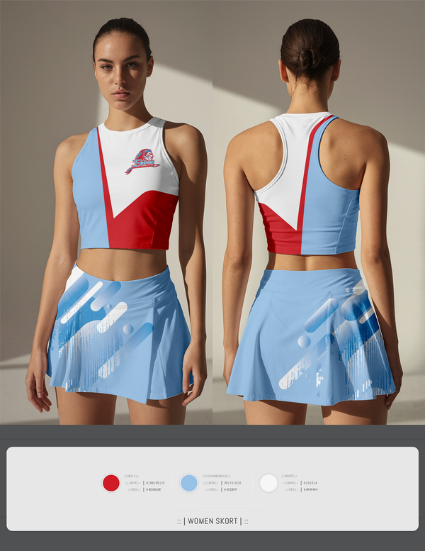Skort, El Cajon Valley High School Cheer, Cheer, Teamtime, Team time, sublimation, custom sports apparel, team uniforms, spirit wear, spiritwear, sports uniforms, custom shirts, team store, custom team store, fundraiser sports, apparel fundraiser