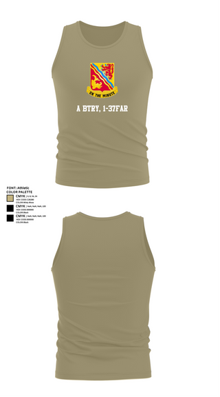 Tank Top, A BTRY, 1-37FAR, , Teamtime, Team time, sublimation, custom sports apparel, team uniforms, spirit wear, spiritwear, sports uniforms, custom shirts, team store, custom team store, fundraiser sports, apparel fundraiser