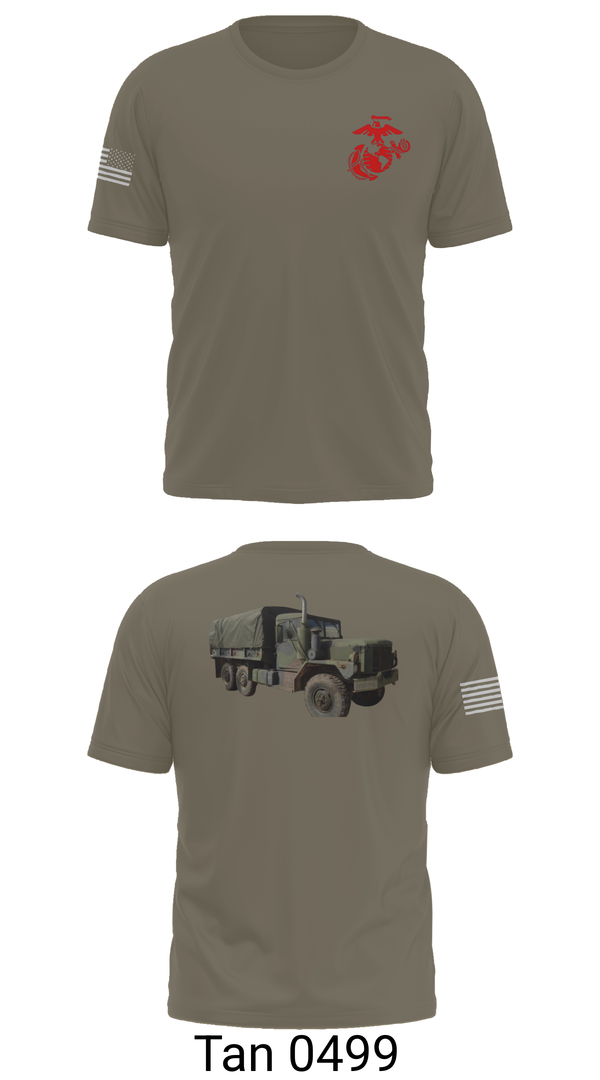 Old School Cotton Feel Shirt, H&S Battalion HQ CO Station Motor T, , Teamtime, Team time, sublimation, custom sports apparel, team uniforms, spirit wear, spiritwear, sports uniforms, custom shirts, team store, custom team store, fundraiser sports, apparel fundraiser