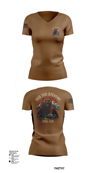 Womens Short Sleeve Vneck Shirt, TED STEVENS, , Teamtime, Team time, sublimation, custom sports apparel, team uniforms, spirit wear, spiritwear, sports uniforms, custom shirts, team store, custom team store, fundraiser sports, apparel fundraiser