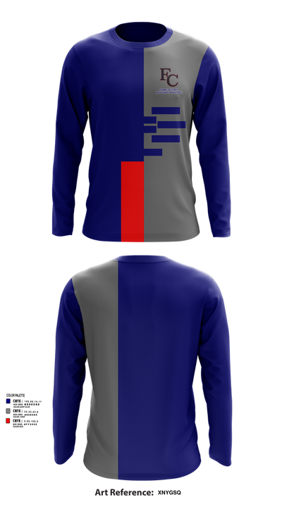 Franklin County High School Basketball 46854116 Long Sleeve Performance Shirt 53