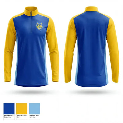 Falkville Blue Devils 10229891 Quarter Zip Jacket - 1
