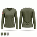 Apprehension and Enforcement Unit Women's Long Sleeve V-neck Shirt - 1