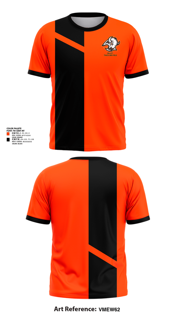 Short Sleeve Performance Shirt, Valley High School Track & Field, Track & Field, Teamtime, Team time, sublimation, custom sports apparel, team uniforms, spirit wear, spiritwear, sports uniforms, custom shirts, team store, custom team store, fundraiser sports, apparel fundraiser