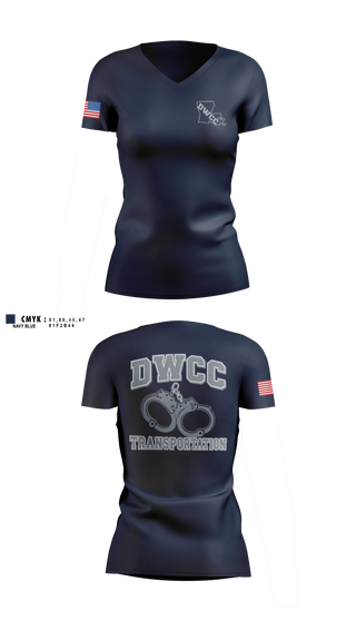 Womens Short Sleeve Vneck Shirt, David Wade Correctional Center, Police, Teamtime, Team time, sublimation, custom sports apparel, team uniforms, spirit wear, spiritwear, sports uniforms, custom shirts, team store, custom team store, fundraiser sports, apparel fundraiser