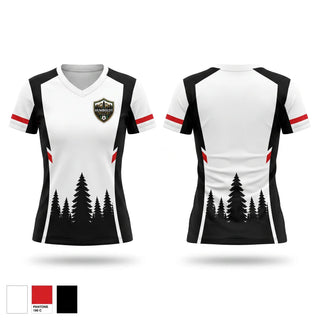 Womens Short Sleeve Vneck Shirt, Humboldt Elite F.C, Men's Soccer, Teamtime, Team time, sublimation, custom sports apparel, team uniforms, spirit wear, spiritwear, sports uniforms, custom shirts, team store, custom team store, fundraiser sports, apparel fundraiser