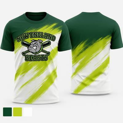 New England Beasts 10532850 Short Sleeve Performance Shirt - 1